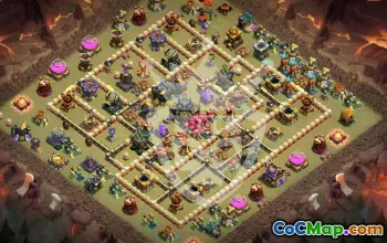Top Town Hall 17 Base Layouts with Copy Link #47223
