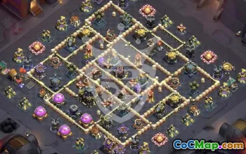 town hall 17, trophy/war base layout #47243