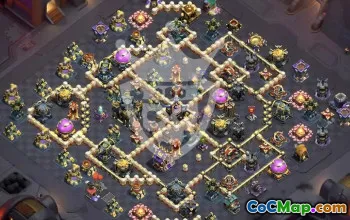 town hall 17, trophy/war base layout #47244