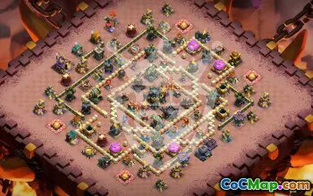 Top TH17 Clash of Clans Base Layouts & Map #47286