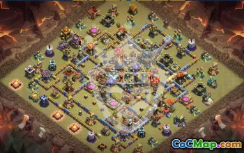 town hall 17, trophy/war base layout #47318