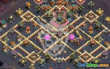 town hall 17, trophy/war base layout #47333