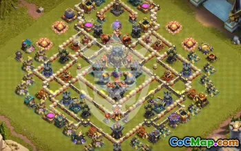 Top Copy Base Layouts for Clash of Clans Town Hall 17 #47351