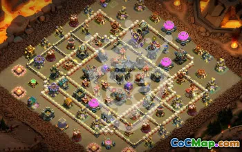 town hall 17, trophy/war base layout #47374