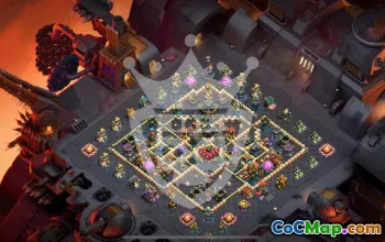 town hall 17, trophy/war base layout #47400