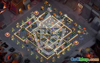 town hall 17, trophy/war base layout #47414