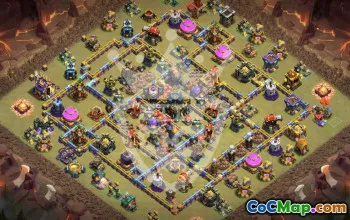 Top Town Hall 17 Base Layouts with Copy Link #47434