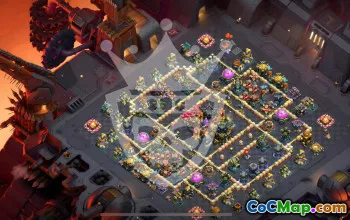 town hall 17, trophy/war base layout #47445
