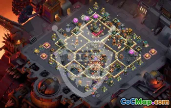 town hall 17, trophy/war base layout #47448