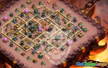 town hall 17, trophy/war base layout #47449