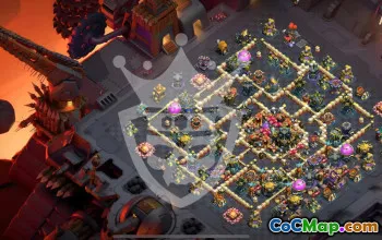 town hall 17, trophy/war base layout #47451