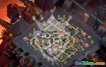 town hall 17, trophy/war base layout #47460