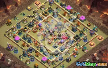 town hall 17, trophy/war base layout #47468