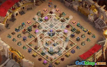 town hall 17, trophy/war base layout #47476