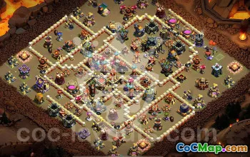 town hall 17, trophy/war base layout #47478