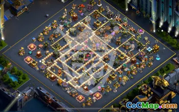 town hall 17, trophy/war base layout #47486