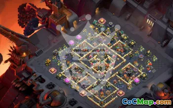 town hall 17, trophy/war base layout #47503