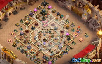 town hall 17, trophy/war base layout #47530
