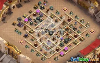 town hall 17, trophy/war base layout #47544
