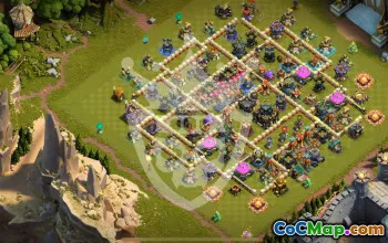 town hall 17, trophy/war base layout #47548