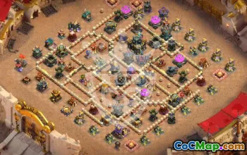 town hall 17, trophy/war base layout #47564