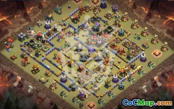 Best Copy Base Layouts for Clash of Clans TGH 17 #47579