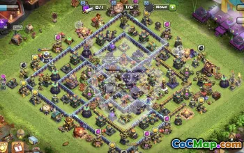 town hall 17, trophy/war base layout #47585