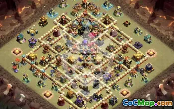 town hall 17, trophy/war base layout #47610