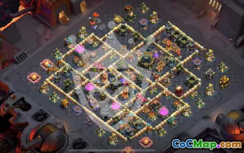 town hall 17, trophy/war base layout #47620