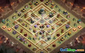 Copy Town Hall 17 Base Layout & Map #47626