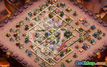 town hall 17, trophy/war base layout #47664