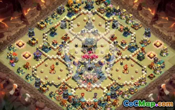 town hall 17, trophy/war base layout #47689