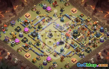 town hall 17, trophy/war base layout #47697