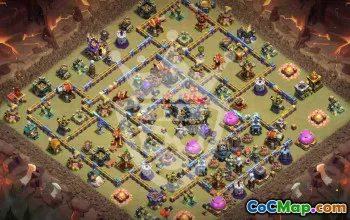 town hall 17, trophy/war base layout #47700