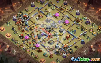 Top TH17 Clash of Clans Base Layouts with Copy Link #47702