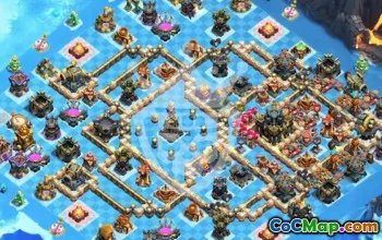 town hall 17, trophy/war base layout #47725