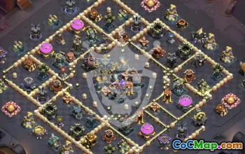 town hall 17, trophy/war base layout #47732