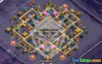 town hall 17, trophy/war base layout #47741