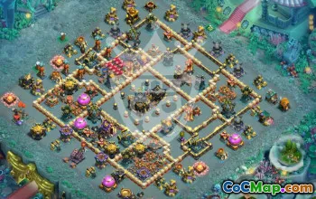 town hall 17, trophy/war base layout #47769