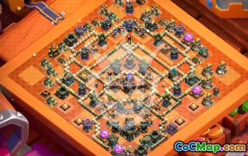 town hall 17, trophy/war base layout #47787