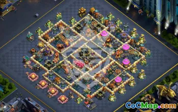 town hall 17, trophy/war base layout #47790