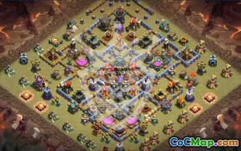 town hall 17, trophy/war base layout #47813