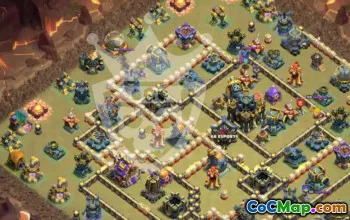 town hall 17, trophy/war base layout #47832