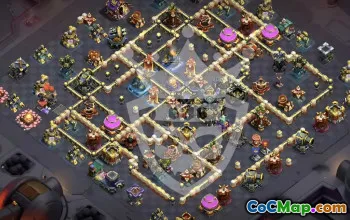 town hall 17, trophy/war base layout #47844