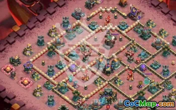 town hall 17, trophy/war base layout #47861