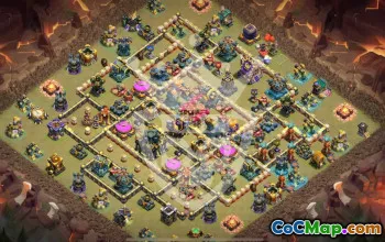 Best Copy Base Layout for TH17 Clash of Clans #47872
