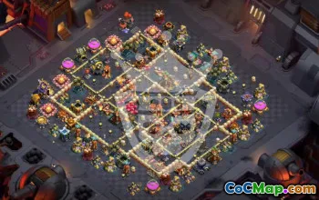 town hall 17, trophy/war base layout #47893