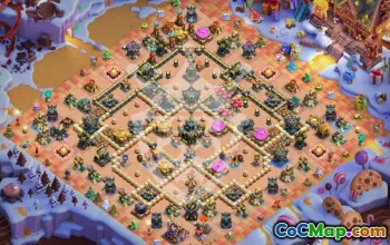 town hall 17, trophy/war base layout #47912