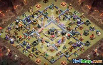 Top Copy Base Layout for TH17 Clash of Clans #47915