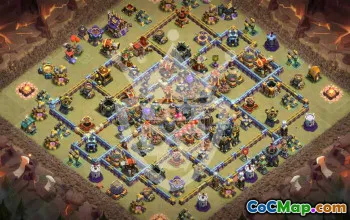 town hall 17, trophy/war base layout #47916